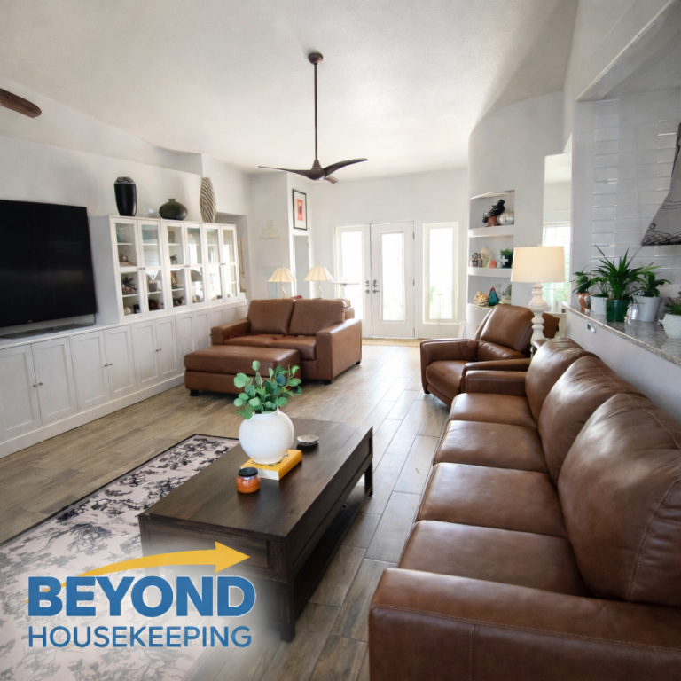 Livingroom Recently Cleaned by Beyond Housekeeping